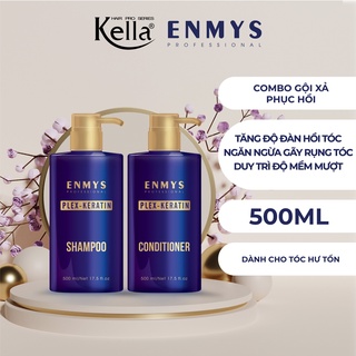 Combo dầu gội xả phục hồi tóc Enmys Plex-Keratin