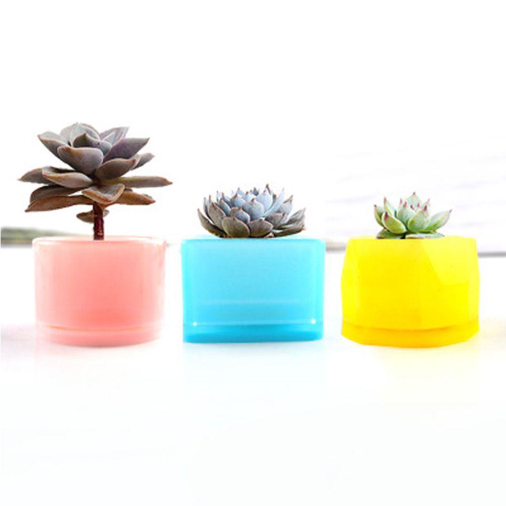 Bộ 3 Món Đồ Chơi GOGOUP Chất Lượng Cao|Khuôn Làm Chậu Cây Hình Lục Giác Bằng Nhựa Resin Thủ Công