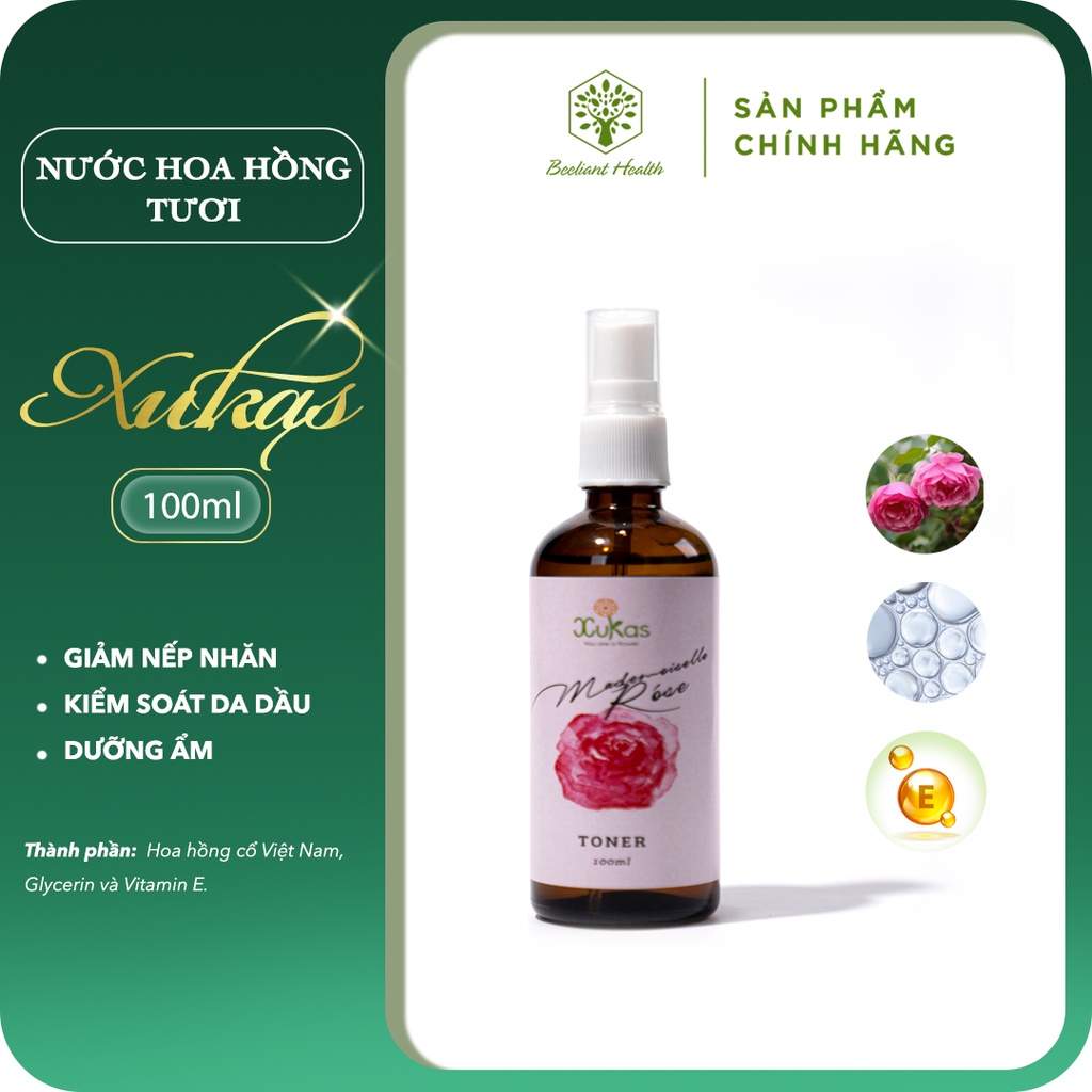 Nước hoa hông tươi Xukas 100ml