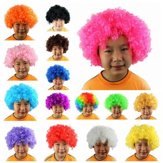 1 bộ tóc giả uốn xù mì nhiều màu phù hợp cosplay Halloween/lễ hội