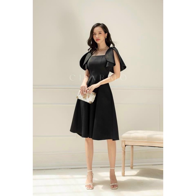 (FREE SHIP) ĐẦM XÒE NỮ CHẤT LIỆU TAPTA CÓ MÚT NGỰC TAY CẮT XẺ CÁNH TIÊN DỰ TIỆC SANG CHẢNH HHP