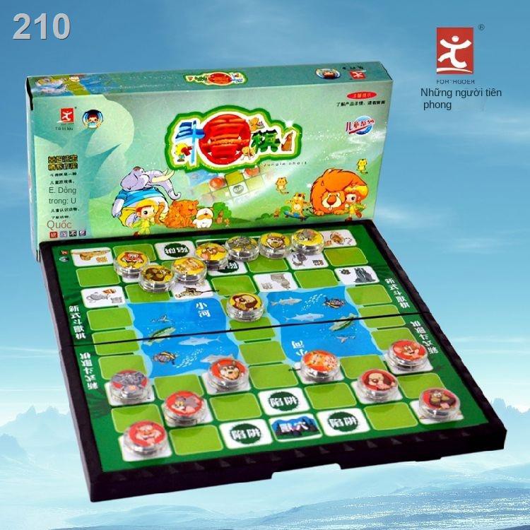 ﹊Cờ tướng Tiền thân Trẻ em Học sinh Tiểu 2 người Xếp hình Bảng từ tính lớn Nam châm vua động vật ba chiều