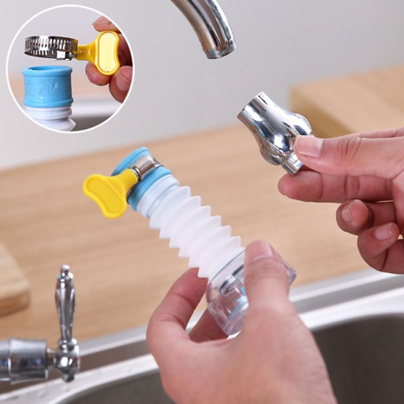 1 Vòi Nước Nối Dài Xoay 360 Độ Có Thể Điều Chỉnh