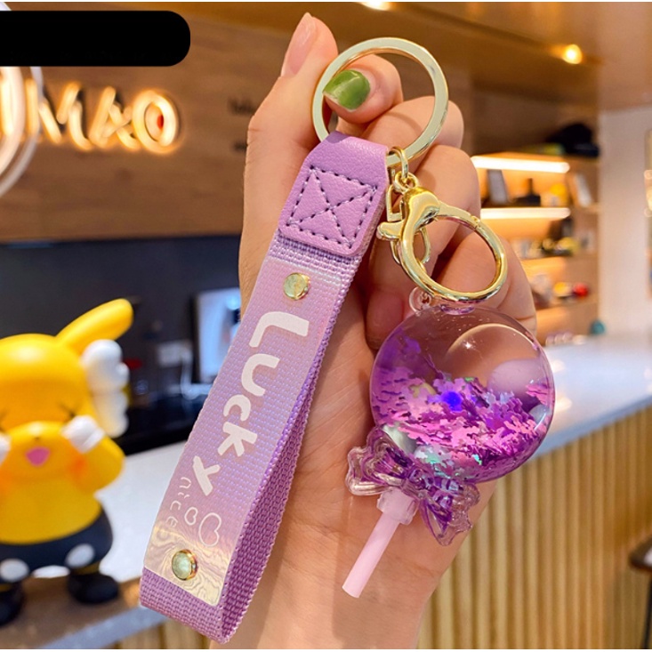 Móc Khóa Đẹp Hình Que Kẹo Lucky Cute phụ kiện Túi Xách dễ thương -Minkey