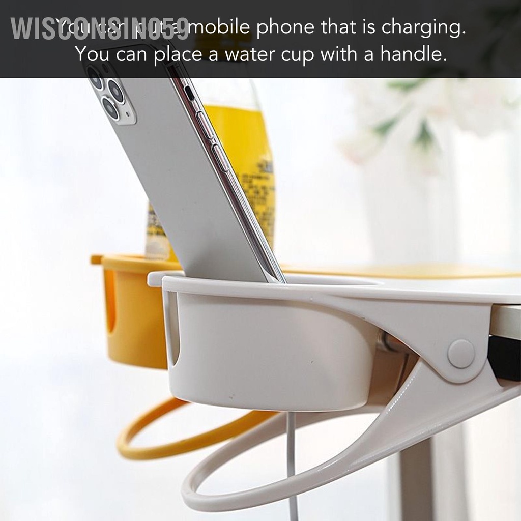 Wisconsin059 Giá đỡ cốc Kẹp Bàn bên Thủy tinh Cốc Chai nhựa để lưu trữ văn phòng tại nhà