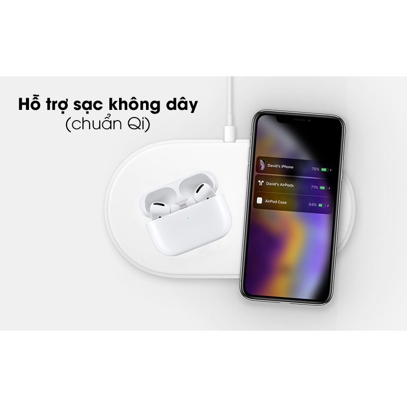 Tai nghe Bluetooth Air PRO Bản PREMIUM | Mic Tốt | Âm thanh hay | Đổi tên | Định vị | Cảm ứng nhạy | Bảo hành đổi mới.