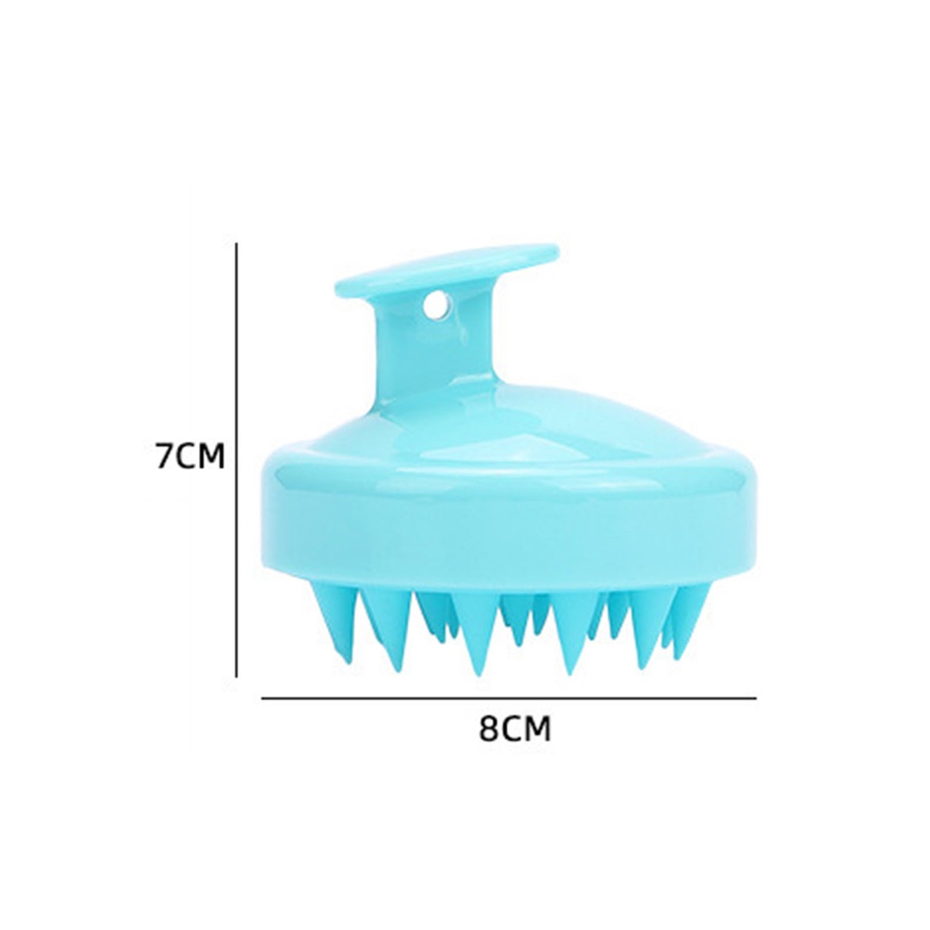 [Hàng mới về] Lược gội massage da đầu bằng silicon chống trượt chăm sóc sức khỏe tiện dụng
