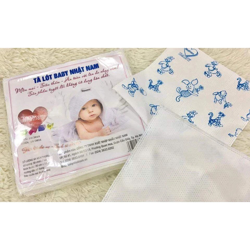 Combo 30 Tã Lót Phân Su 3 lớp Nhật Nam