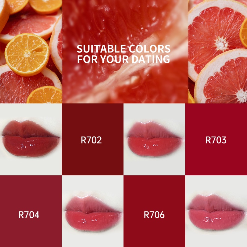 Son bóng [COLORKEY】ánh nhũ long lanh nhiều màu sắc thời trang 1.7g Son COLORKEY son kem lì Son lì Son Môi