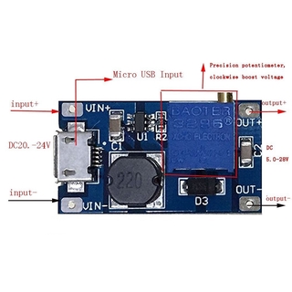 Mạch tăng áp mini 2A microUSB