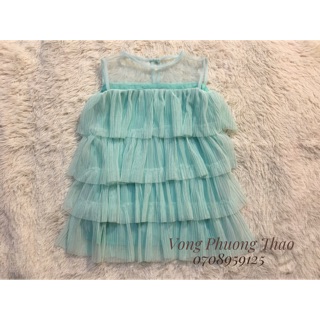 Đầm tầng xếp li cho bé