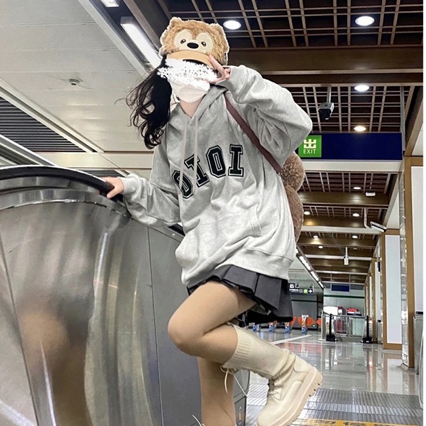 Áo Hoodie Dáng Rộng Mũ 2 Lớp OI OI Unisex,Hoodie Nỉ Form Rộng Phong Cách Hàn Quốc | BigBuy360 - bigbuy360.vn