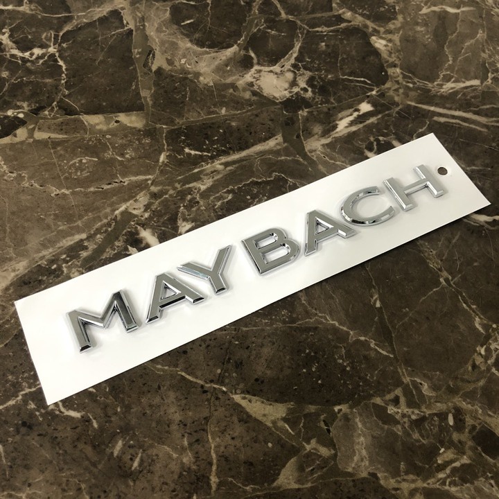 Decal tem chữ Maybach dán đuôi xe ô tô làm trang trí ô tô mã G80709