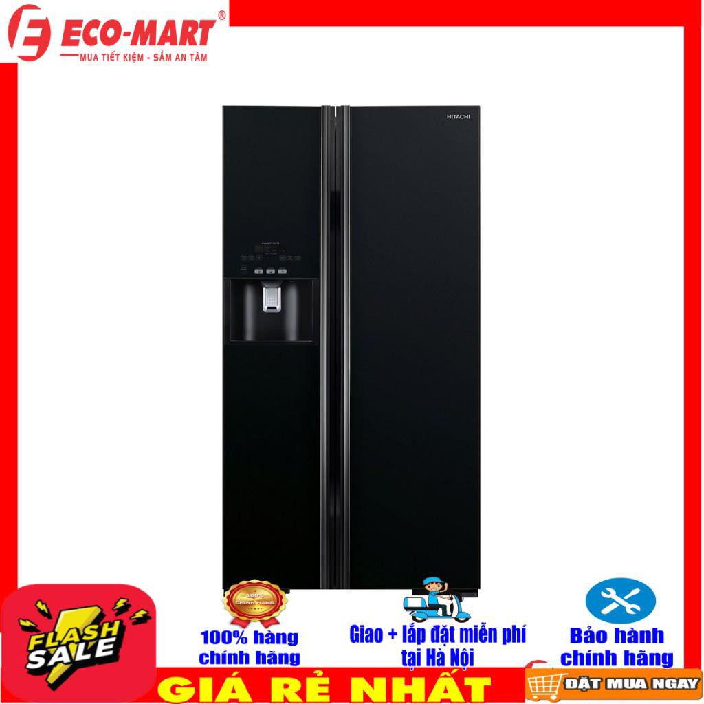 Tủ lạnh Hitachi  side by side 2 cửa màu đen R-FS800GPGV2(GBK)