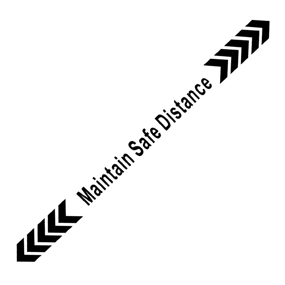 Miếng Dán Phản Quang In Hình Mũi Tên An Toàn Trang Trí Thân Xe Hơi