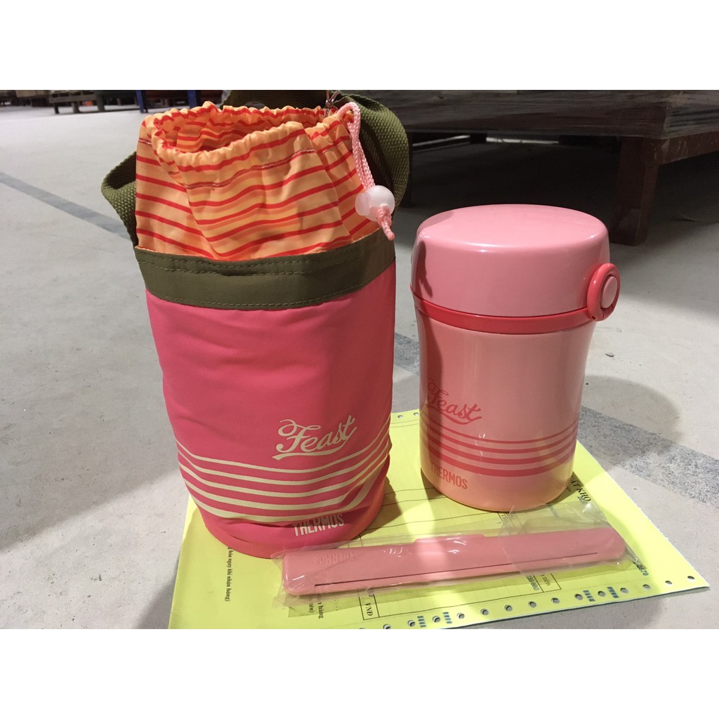 HỘP CƠM JBG-801 KÈM TÚI (Hồng) THERMOS - NHẬT BẢN