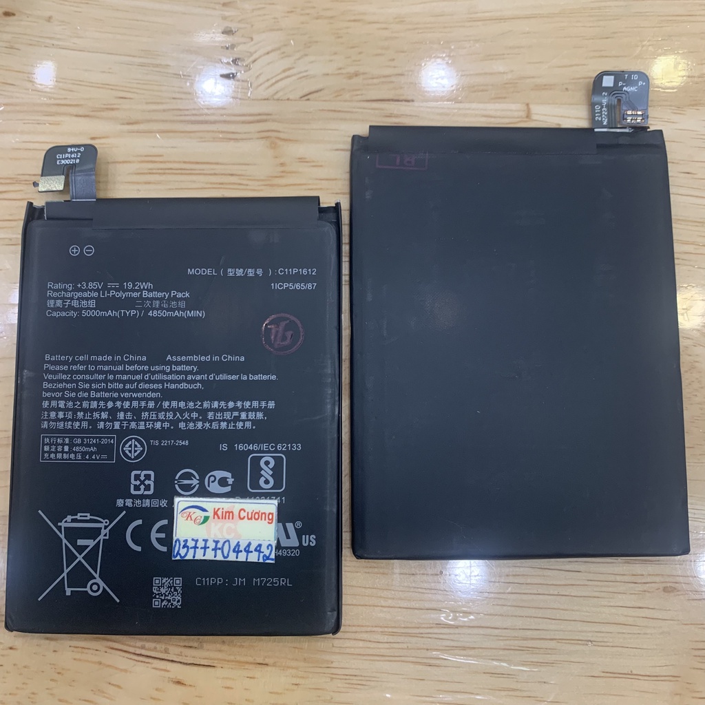 Pin C11P1612 dành cho các dòng điện thoại ZEN 3 ZOOM S/ ZEN 4 MAX PLUS/ ZC554KL/ X00ID