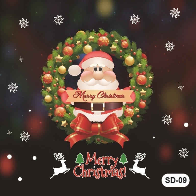 3 Miếng Dán Cửa Sổ Trang Trí Giáng Sinh Năm Mới 2022