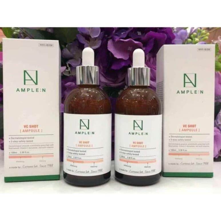 Mỹ phẩm nội địa Hàn Quốc Serum mờ thâm trắng da Coreana VC shot Ampoule