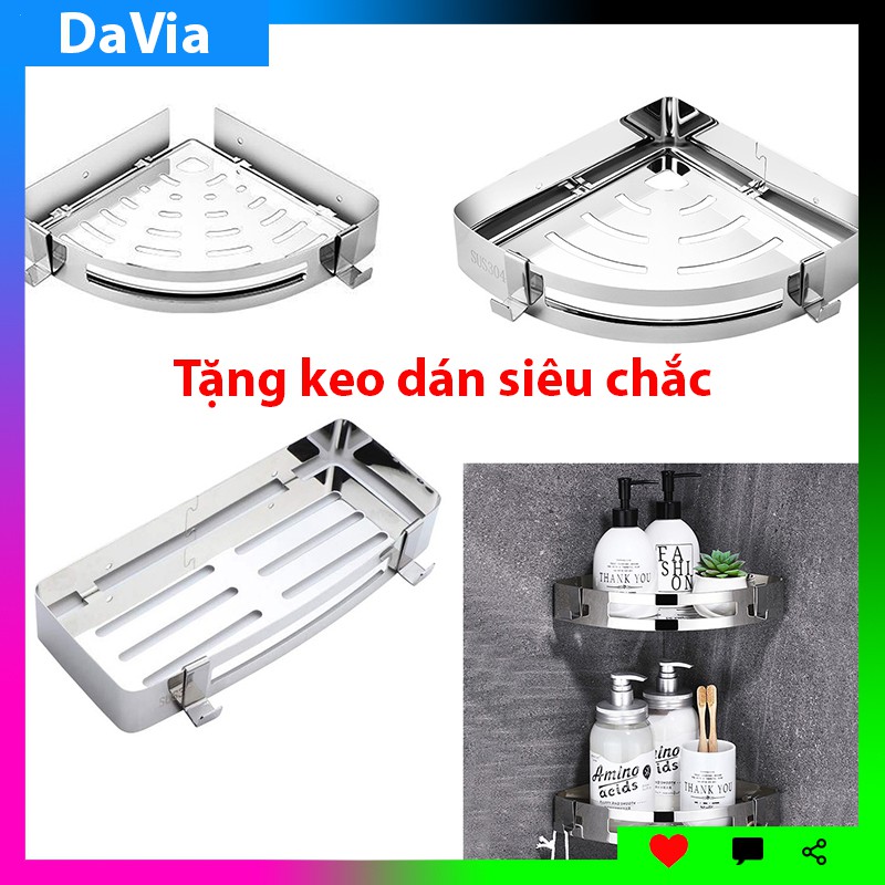 Kệ nhà tắm dán tường Inox 304 cao cấp Davia HT811