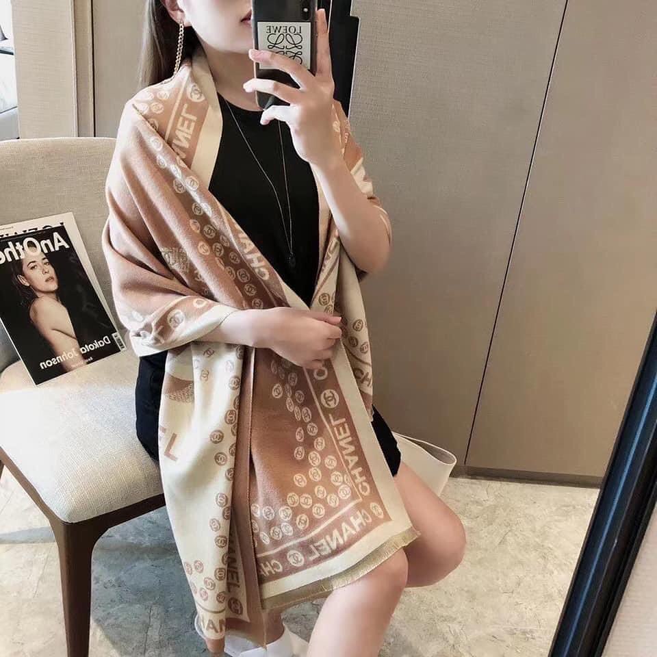 Khăn Choàng Dạ Channel Hiệu Cổ Thời Trang Cao Cấp