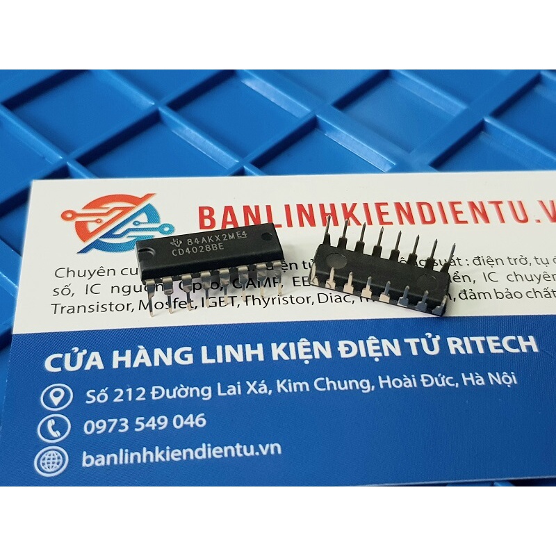 [Combo 5 chiếc] CD4028BE, CD4028 IC số Dip 16