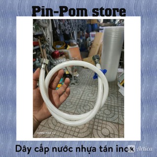 Dây cấp nước nhựa - Hai đầu tán Inox 201 không rỉ sét