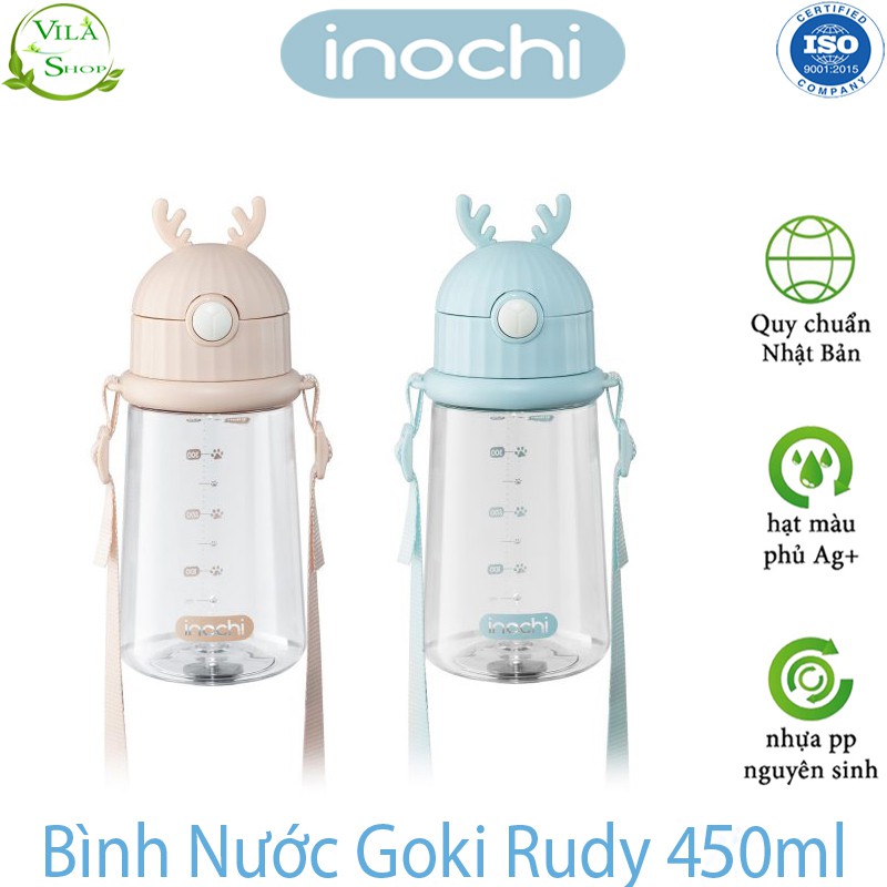 Bình Nước Cho Bé, Bình Đựng Nước 350ml - 450ml, Bình Nước Cao Cấp Chính Hãng Inochi Đạt Tiêu Chuẩn Xuất Nhật