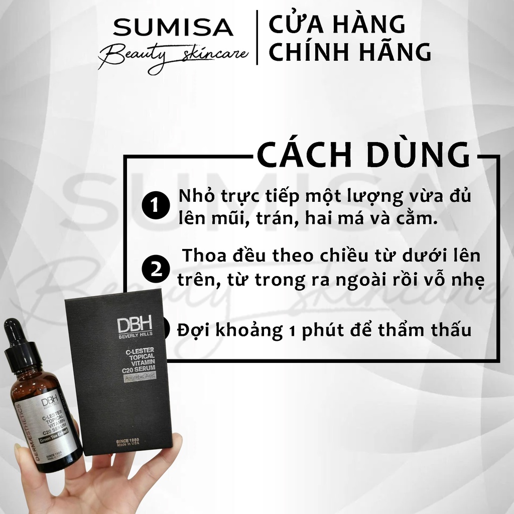 Serum trẻ hóa làm sáng đều làn da DBH C-Lester Topical Vitamin C10