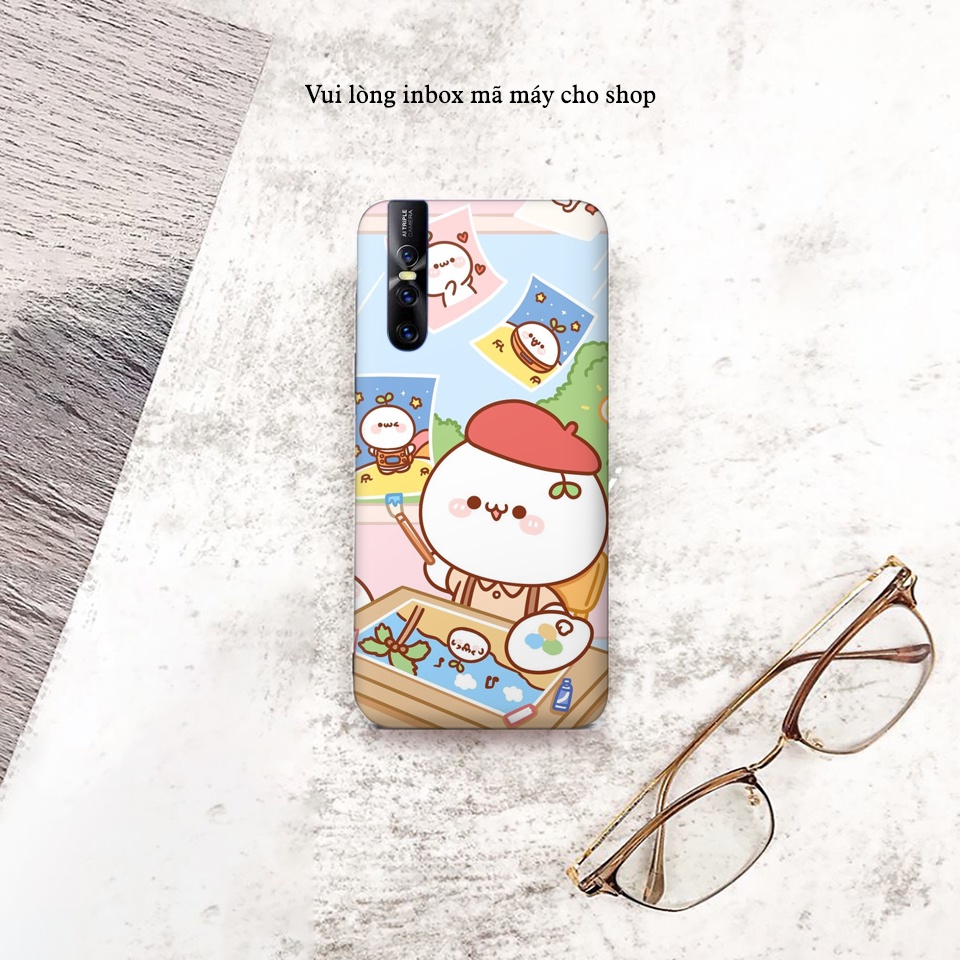 Miếng Dán Skin Điện Thoại In Hình Bánh Bao Cute 2 Cho Iphone 7/ 8/ X/ XS/ 11/ 11 Pro Max Và Các Dòng Máy Android