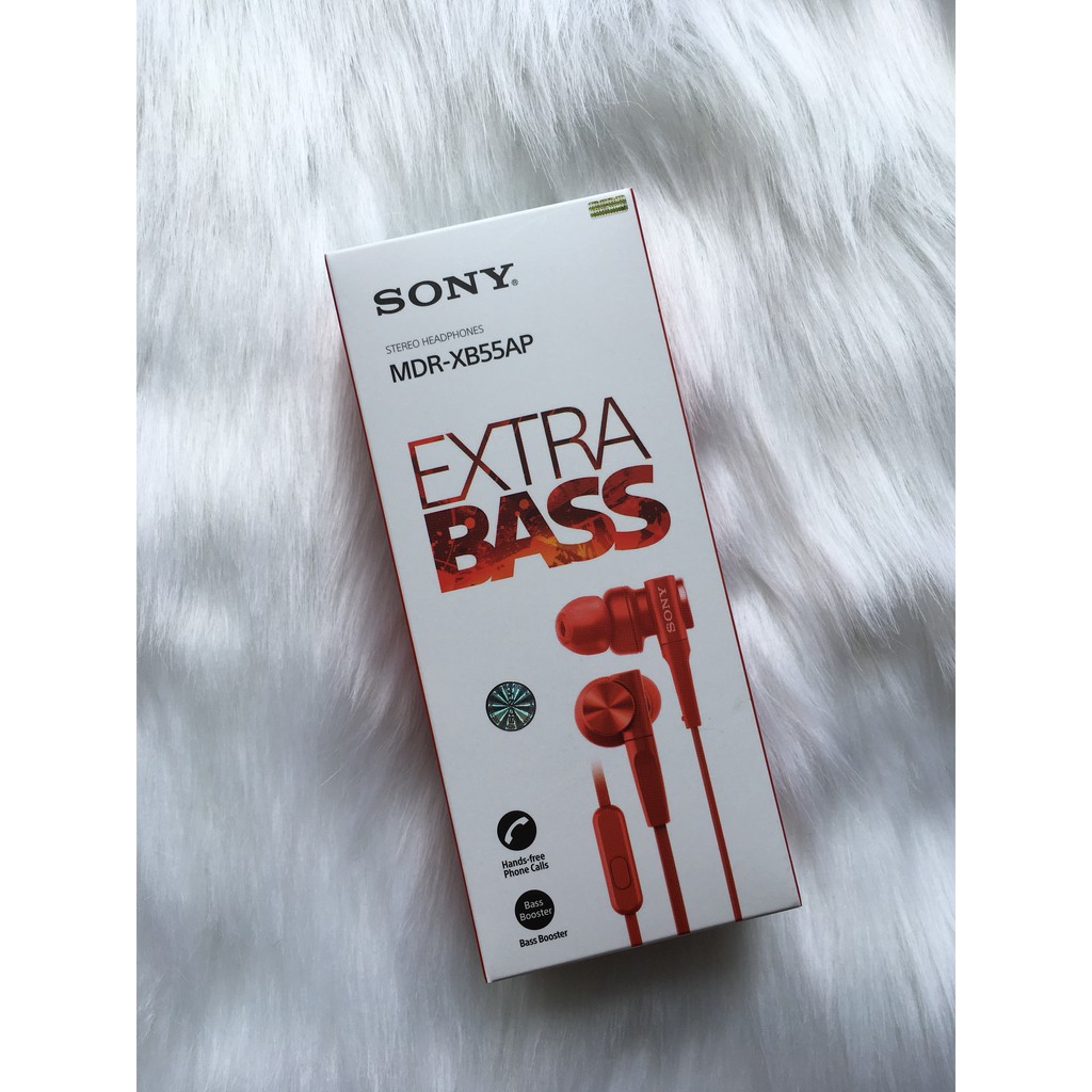 [Mã 159ELSALE hoàn 7% đơn 300K] Tai nghe SONY In-ear EXTRA BASS XB55AP - Hãng Phân Phối Chính Thức