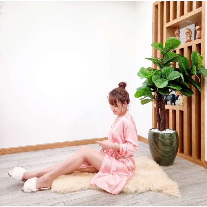 Áo choàng ngủ Kimono Lụa IK 1062 Giá 598.000đ