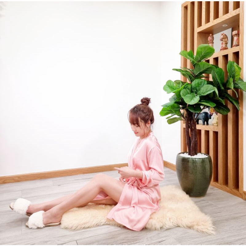 Áo choàng ngủ Kimono Lụa IK 1062 Giá 598.000đ