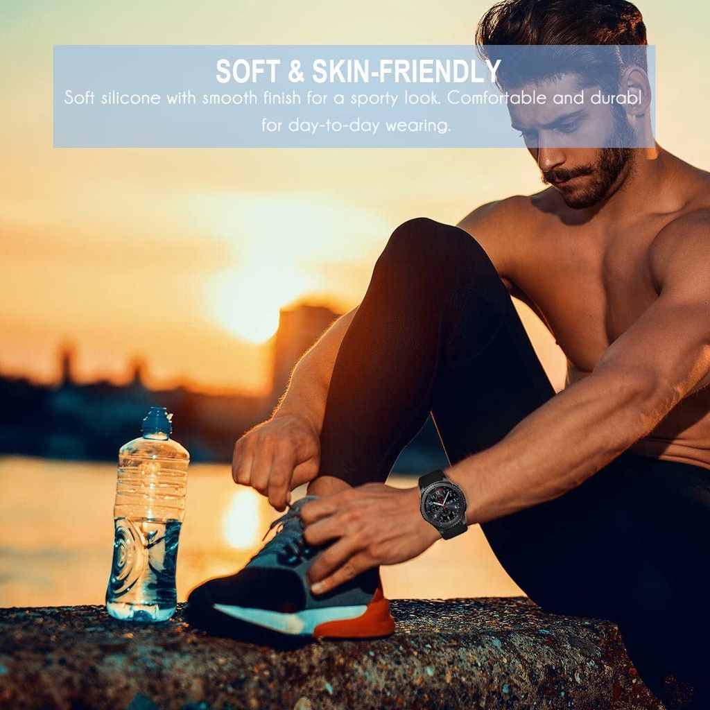 Dây Đeo Silicon 22 20mm Cho Đồng Hồ Samsung Galaxy Watch 46 42mm Samsung Gear S3 Frontier/Classic active 2 Huawei Watch 2