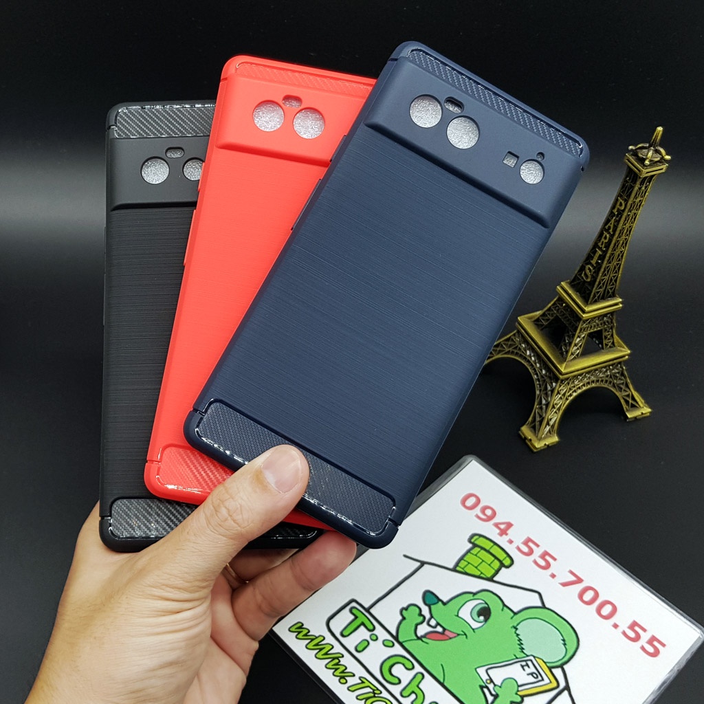 [Ảnh Thật] Ốp Lưng Google Pixel 6 Dẻo Carbon Phay Xước Chống Sốc