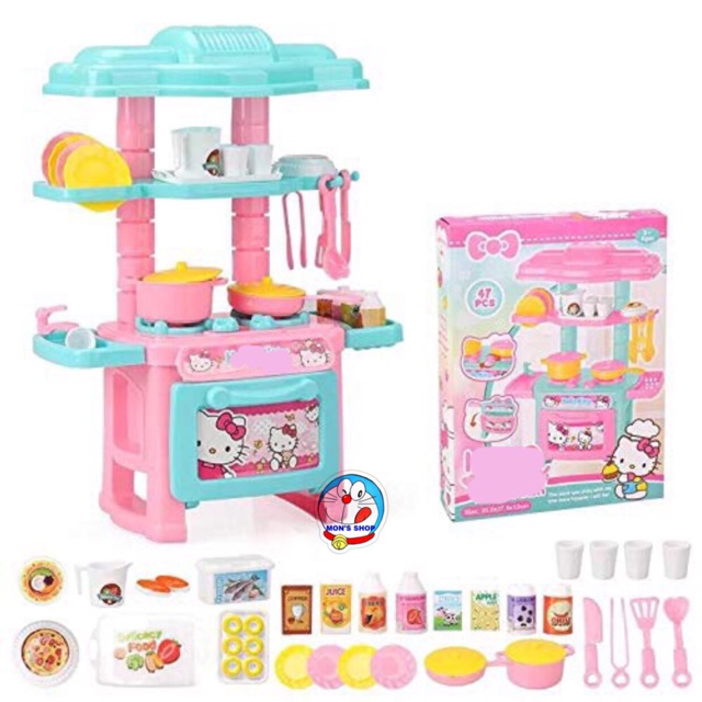 Bộ đồ chơi nhà bếp mini kitchen hellokitty