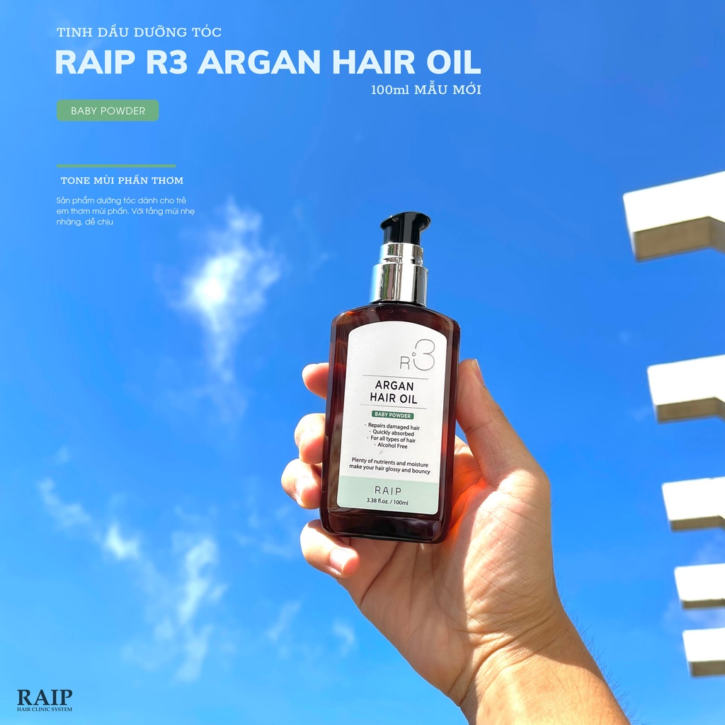 Dầu Dưỡng Tóc Raip R3 Argan Hair Oil Elegance (100ml)