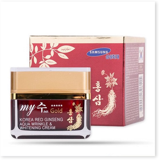 [Mã giảm giá shop] Kem Sâm Hàn Quốc My Gold Korea Red Ginseng White Cream 50ml