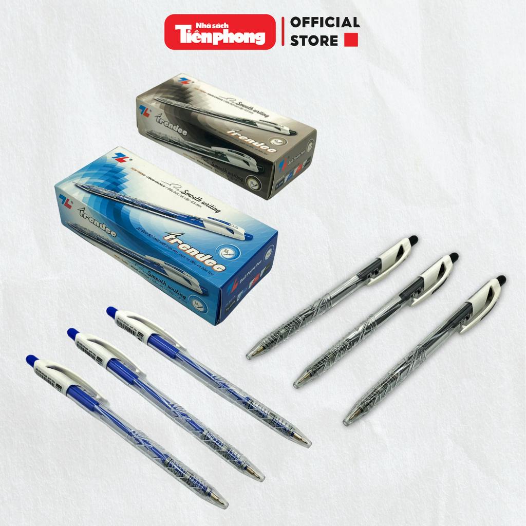 Bút bi Thiên Long chính hãng nhà sách Tiền Phong bút bi gel màu xanh/đen/tím.