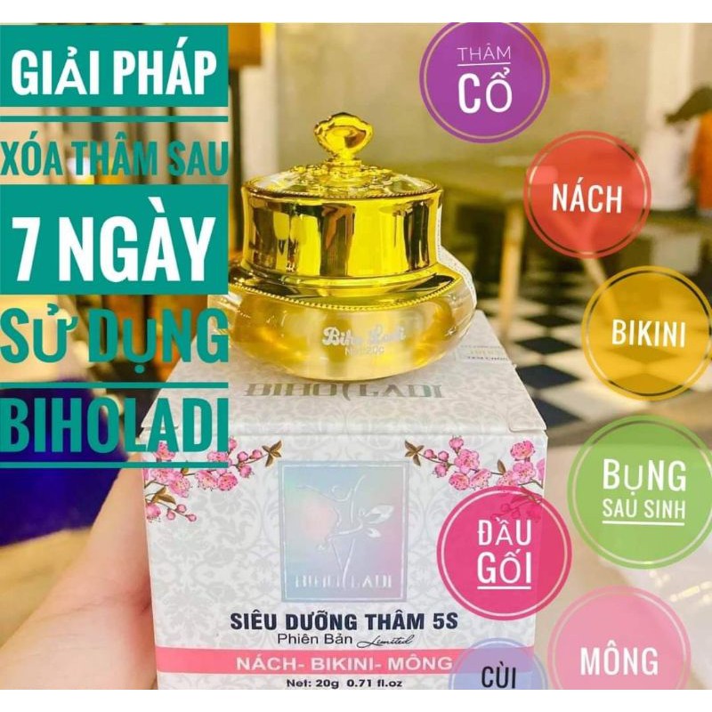 SIÊU DƯỠNG THÂM BIHO LADI 5S ĐÁNH BAY THÂM NÁCH - BIKINI - MÔNG