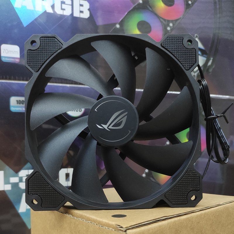 ASUS ROG Player Country 140mm Case CPU Fan 3PIN STRIX HELIOS GX601 Original Fan Giảm chấn im lặng Máy tính để bàn Máy tính tản nhiệt Máy tính làm mát CPU