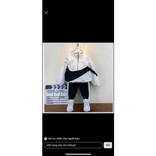 QC Bộ khoác gió bé trai