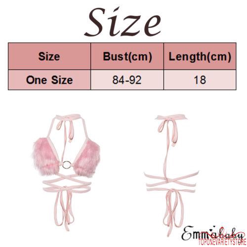 Áo croptop nữ hở lưng dạng yếm phối lông