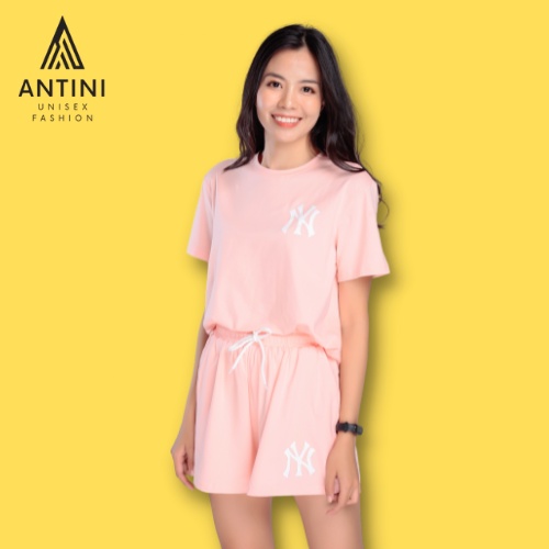 (TẶNG KÈM 1 KHẨU TRANG) Áo thun nữ tay ngắn cổ tròn chất thun Cotton 4 Chiều Thoáng Mát In Chữ Thời Trang Antini BMN-NY-