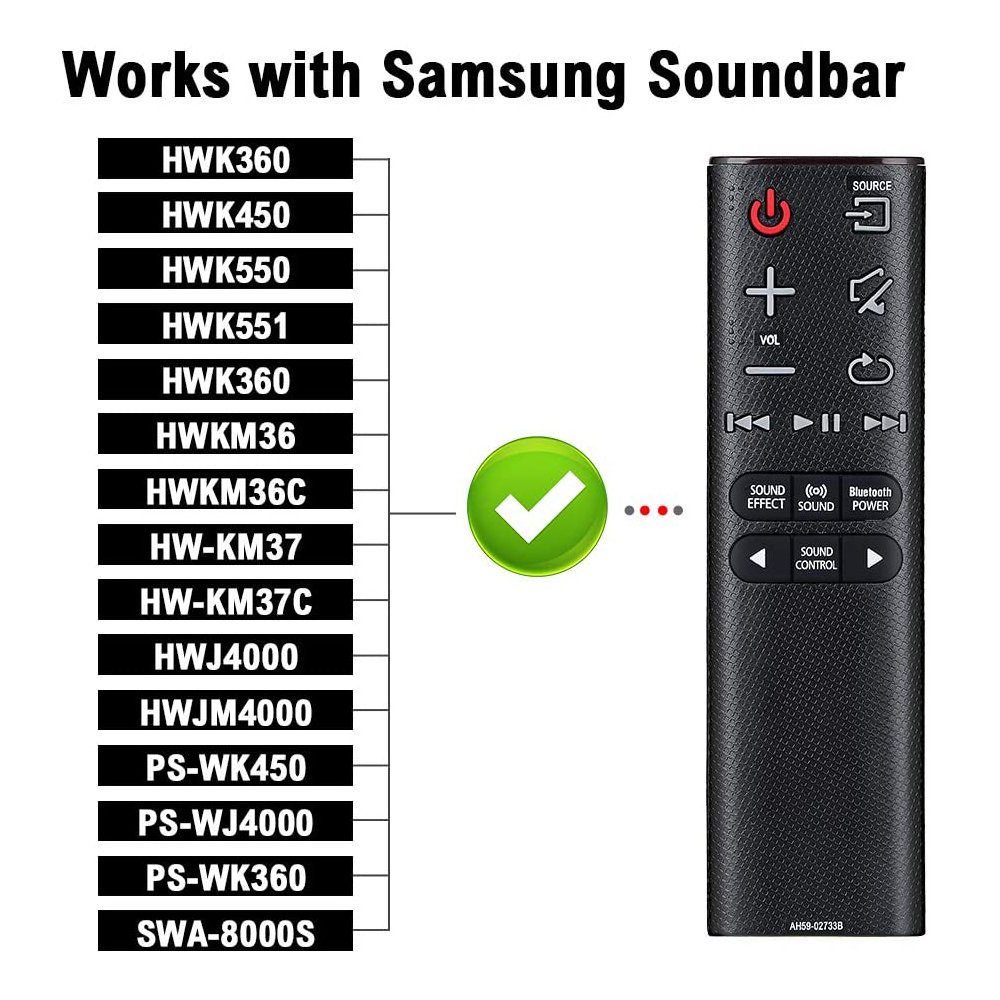 Hệ thống điều khiển từ xa loa Samsung bhjm4000 HW-J4000 HW-K360 HW-K450 PS-WK450 AH59-02547B Mới rep