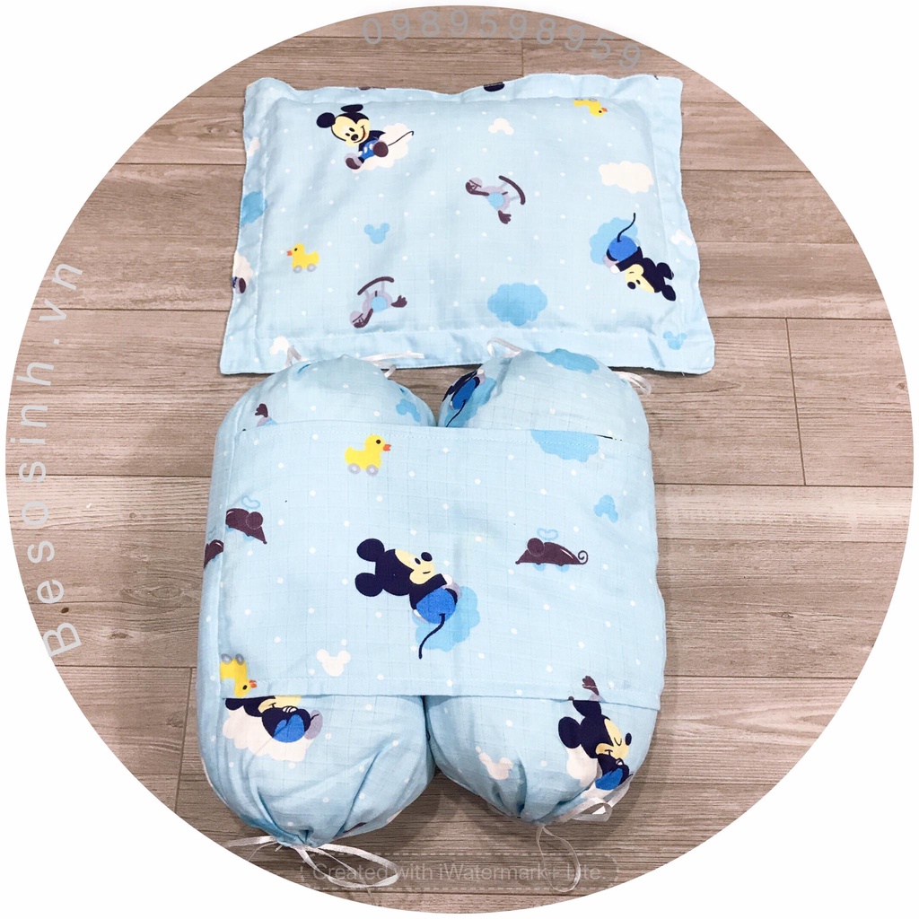 Bộ chặn vỏ đỗ sơ sinh cho bé