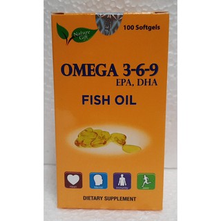  Omega 369 Nature Gift giảm mỡ máu tốt cho não mắt tim mạch  100v hộp  