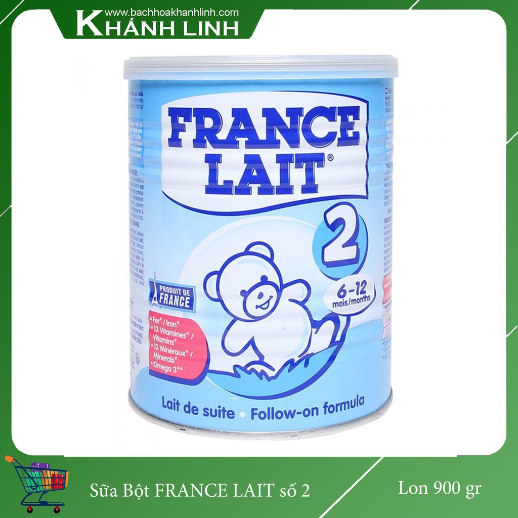 Sữa Bột Pháp FRANCE LAIT số 1,2,3 Lon 900gram ( date 2021)