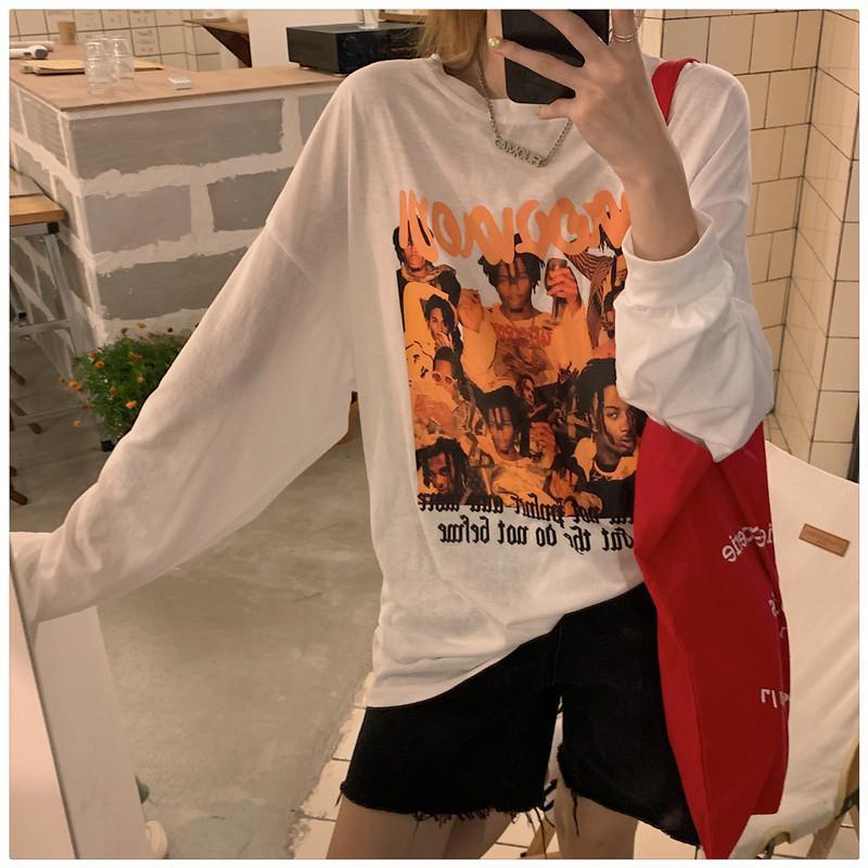 Áo thun COZOK tay dài dáng rộng chống nắng phong cách Hàn Quốc