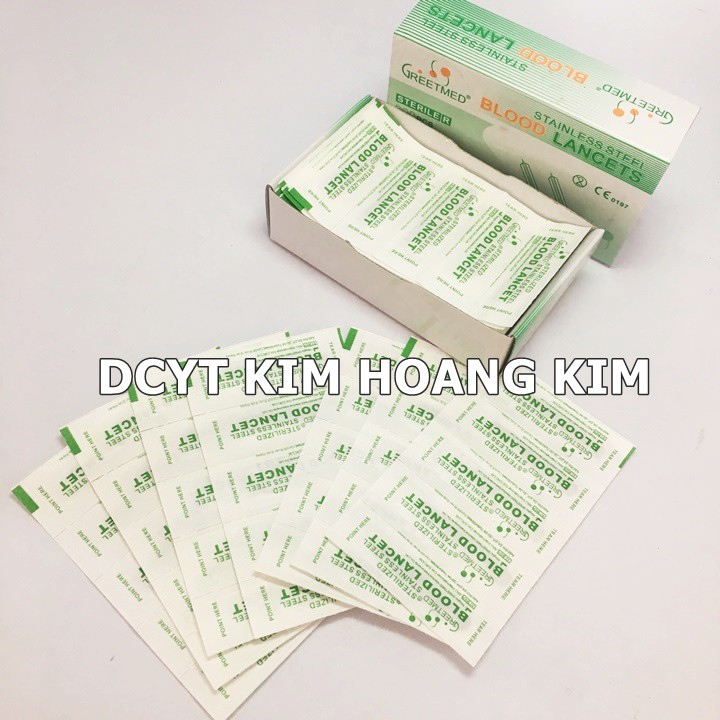 Kim lấy mụn Greetmed hộp 200 cây dùng để lấy nhân mụn trong spa hoặc tại nhà